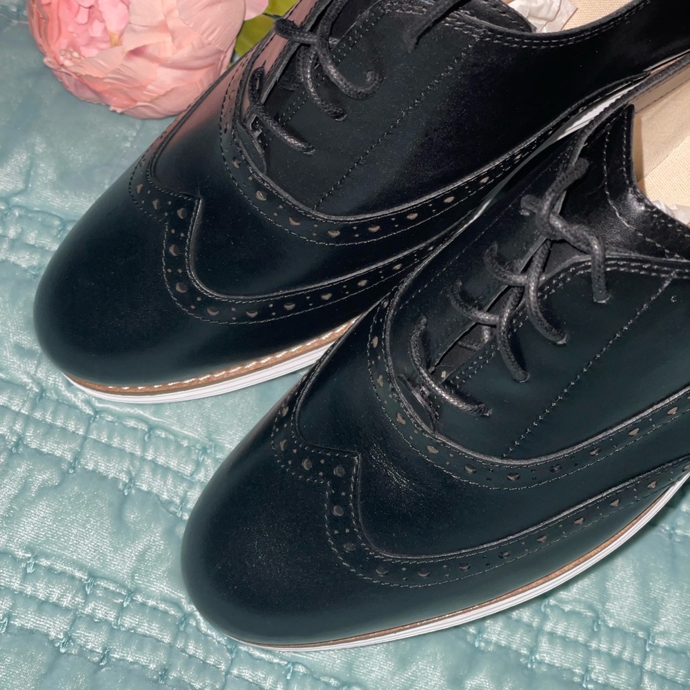 NIB Cole Haan Women’s Original Grand Wing II, Size 11M, Black/Optic White - Picture 4 of 7